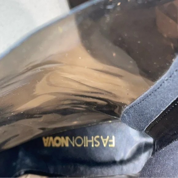 Fashion Nova Black Heeled Boots - Picture 6 of 8